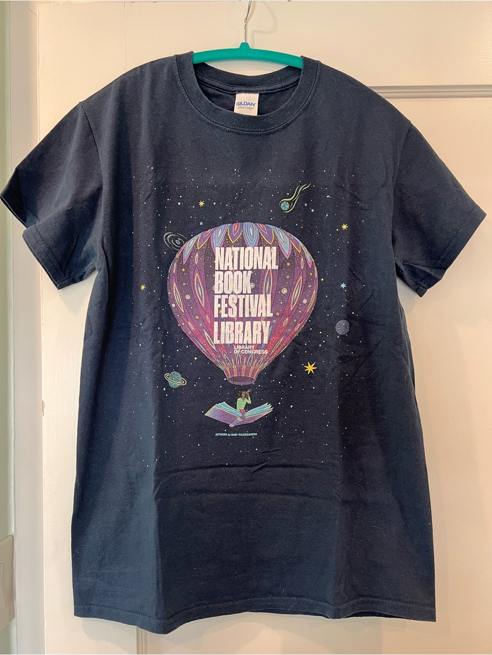 Brand-new Library of Congress National Book Festival 2018 T-shirt, unisex size S